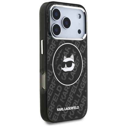 MagSafe-deksel for Apple iPhone 17 Pro, Karl Lagerfeld, IML Choupette`s Head, Svart