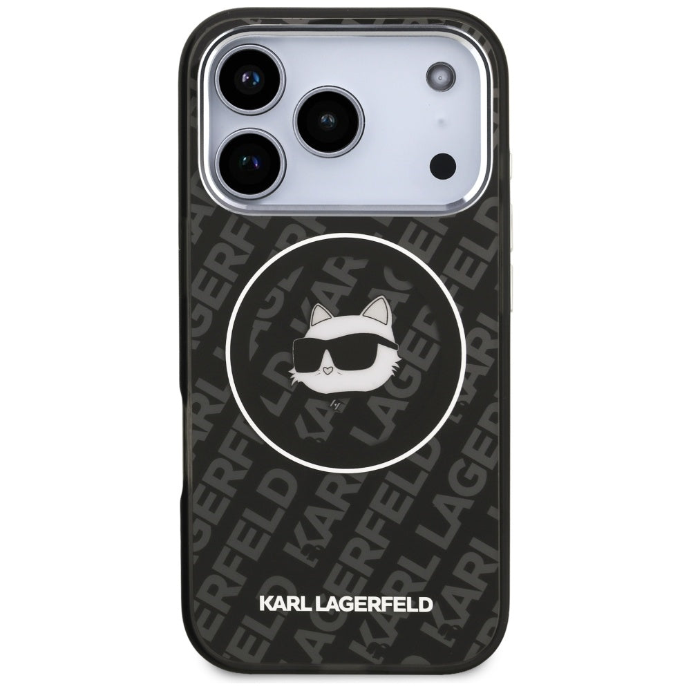 MagSafe-deksel for Apple iPhone 17 Pro, Karl Lagerfeld, IML Choupette`s Head, Svart