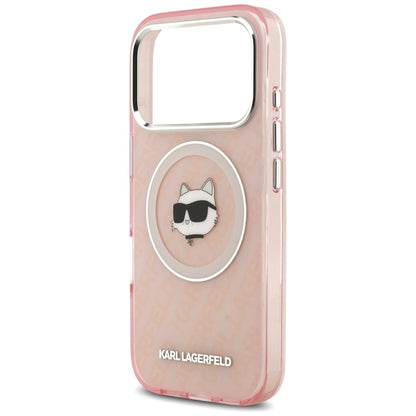 MagSafe-deksel for Apple iPhone 17 Pro, Karl Lagerfeld, IML Choupette`s Head, Rosa