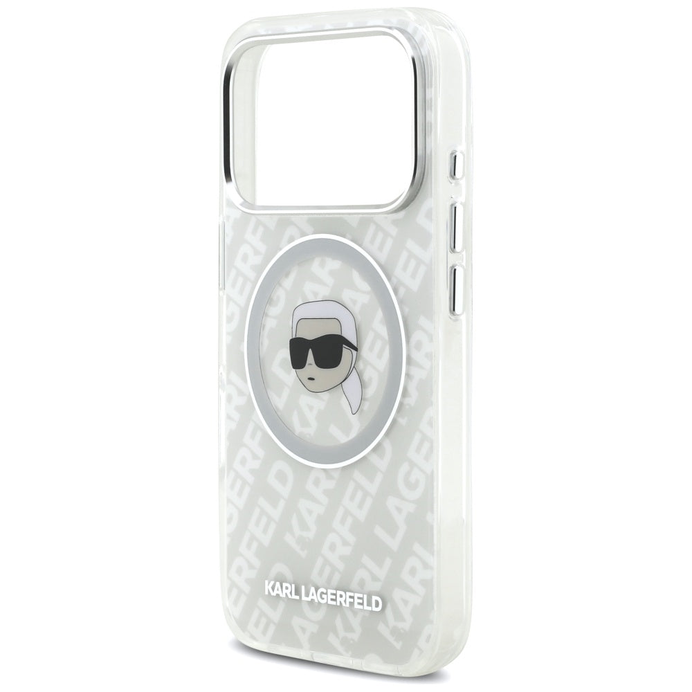 MagSafe-deksel for Apple iPhone 17 Pro, Karl Lagerfeld, IML Karl`s Head, Grå