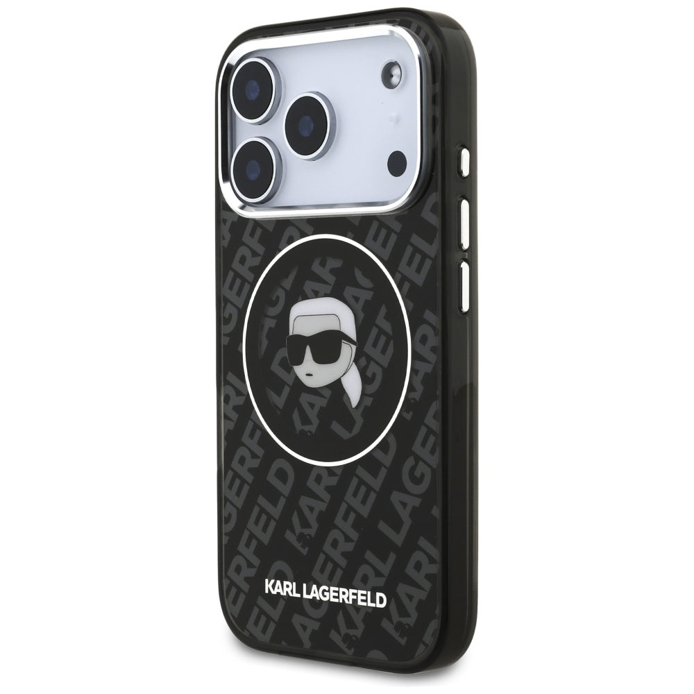 MagSafe-deksel for Apple iPhone 17 Pro, Karl Lagerfeld, IML Karl`s Head, Svart