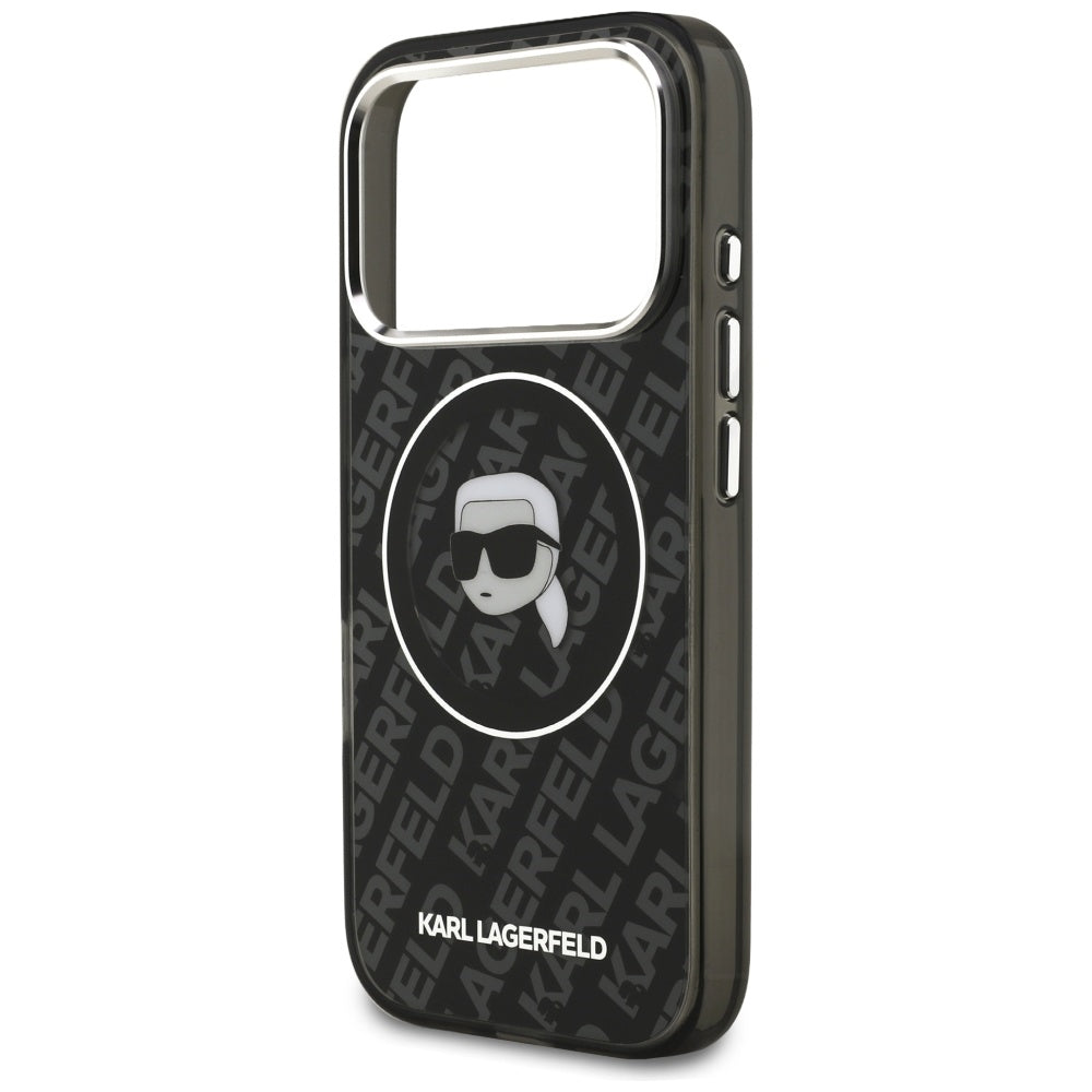 MagSafe-deksel for Apple iPhone 17 Pro, Karl Lagerfeld, IML Karl`s Head, Svart