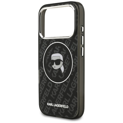 MagSafe-deksel for Apple iPhone 17 Pro, Karl Lagerfeld, IML Karl`s Head, Svart