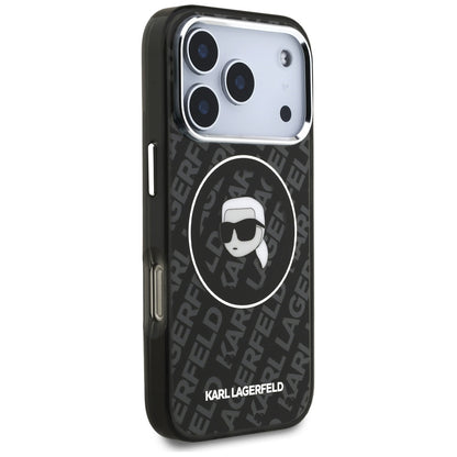 MagSafe-deksel for Apple iPhone 17 Pro, Karl Lagerfeld, IML Karl`s Head, Svart