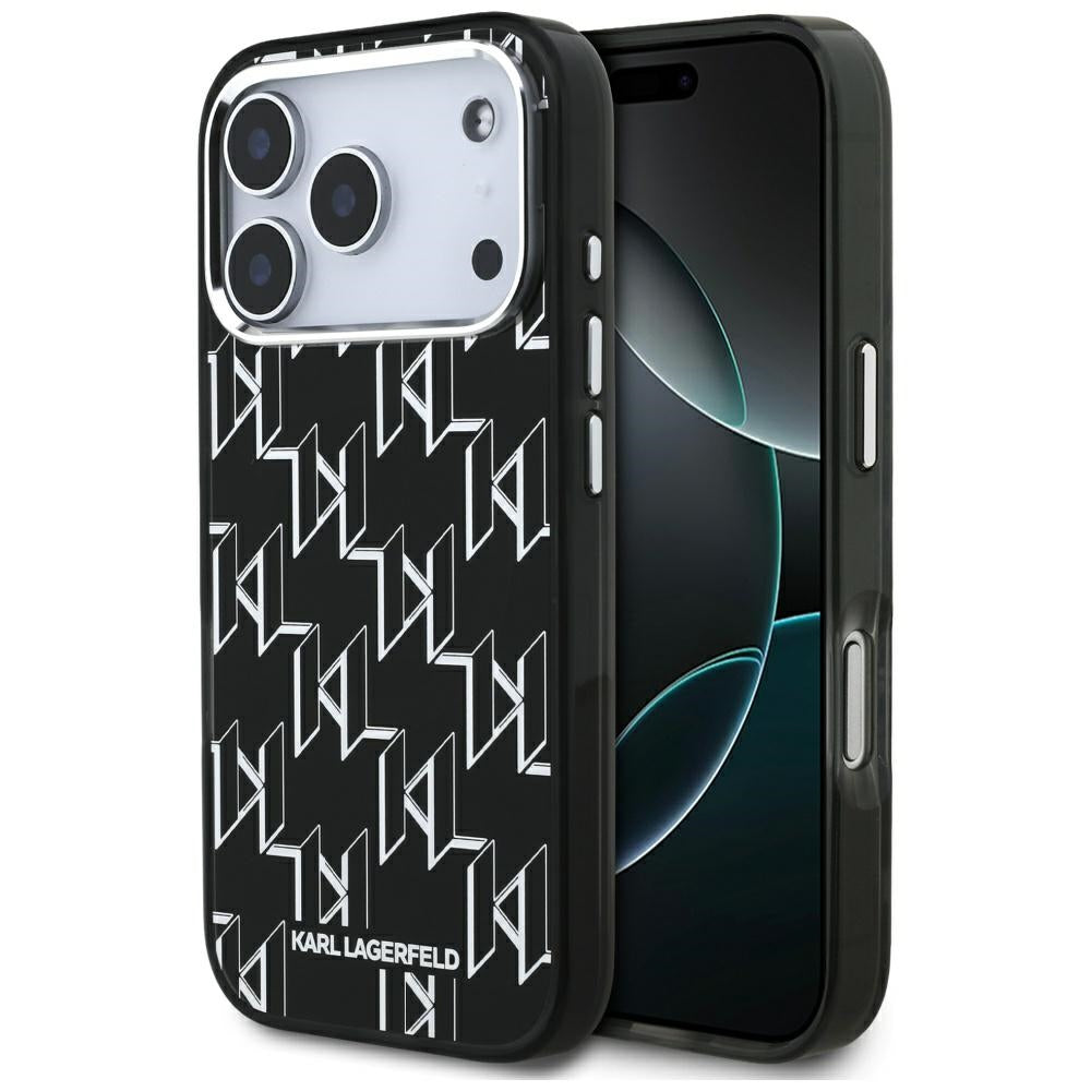 MagSafe-deksel for Apple iPhone 17 Pro, Karl Lagerfeld, IML KL Monogram, Svart