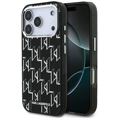 MagSafe-deksel for Apple iPhone 17 Pro, Karl Lagerfeld, IML KL Monogram, Svart