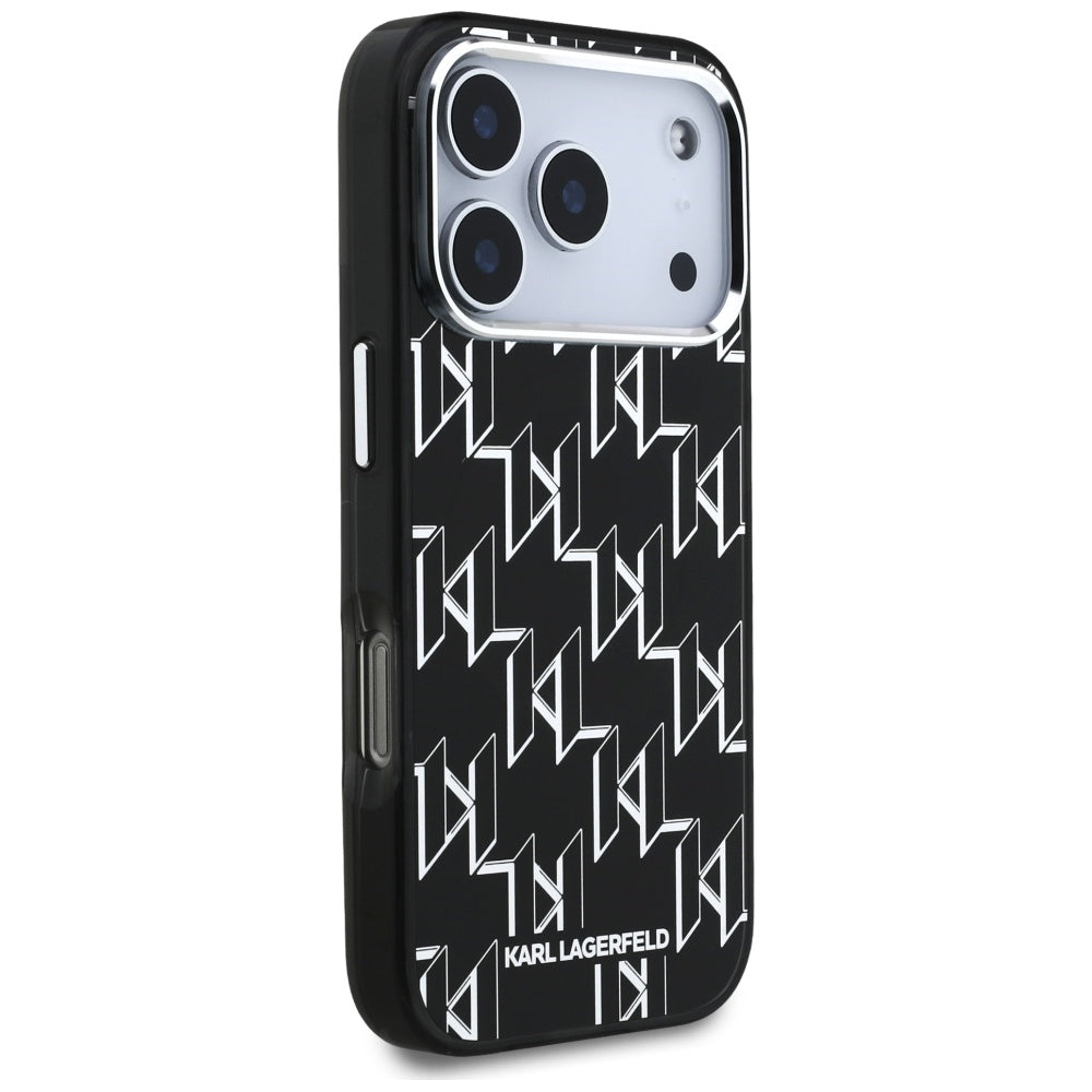 MagSafe-deksel for Apple iPhone 17 Pro, Karl Lagerfeld, IML KL Monogram, Svart