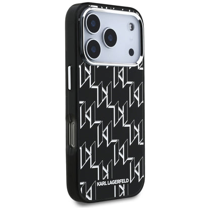 MagSafe-deksel for Apple iPhone 17 Pro, Karl Lagerfeld, IML KL Monogram, Svart
