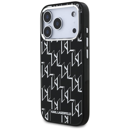 MagSafe-deksel for Apple iPhone 17 Pro, Karl Lagerfeld, IML KL Monogram, Svart