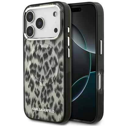 MagSafe-deksel for Apple iPhone 17 Pro, Karl Lagerfeld, IML Leopard-mønster, Brun