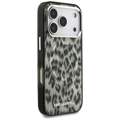 MagSafe-deksel for Apple iPhone 17 Pro, Karl Lagerfeld, IML Leopard-mønster, Brun