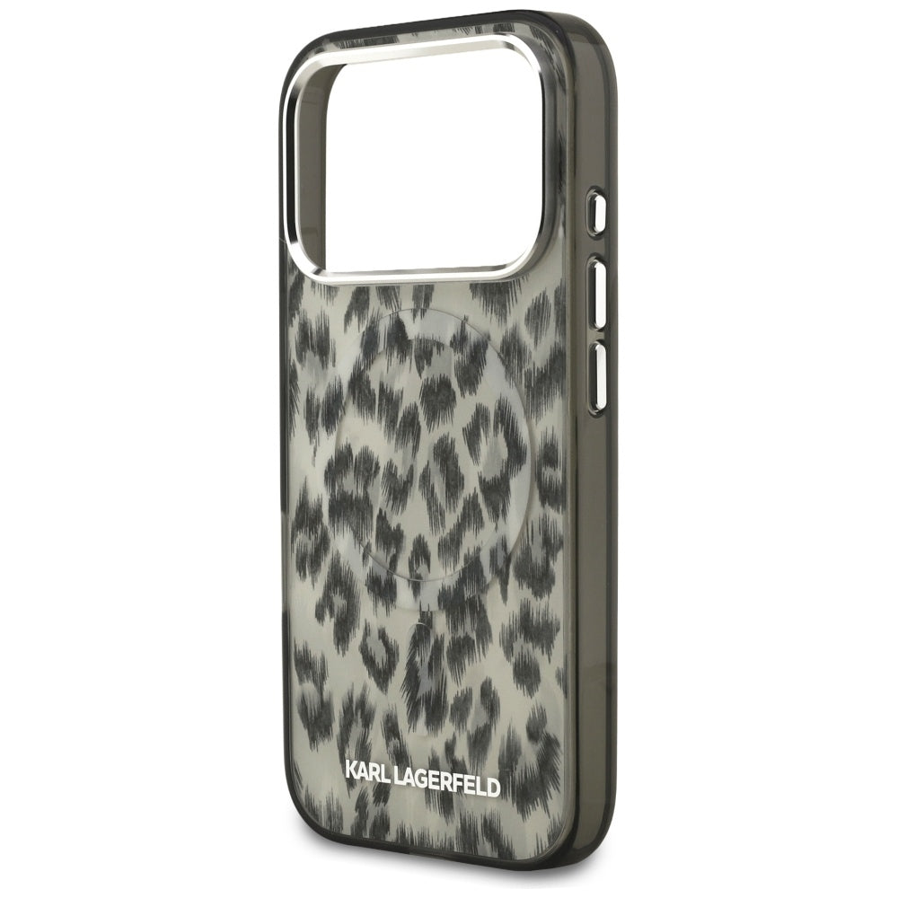 MagSafe-deksel for Apple iPhone 17 Pro, Karl Lagerfeld, IML Leopard-mønster, Brun