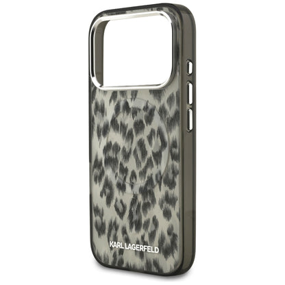 MagSafe-deksel for Apple iPhone 17 Pro, Karl Lagerfeld, IML Leopard-mønster, Brun
