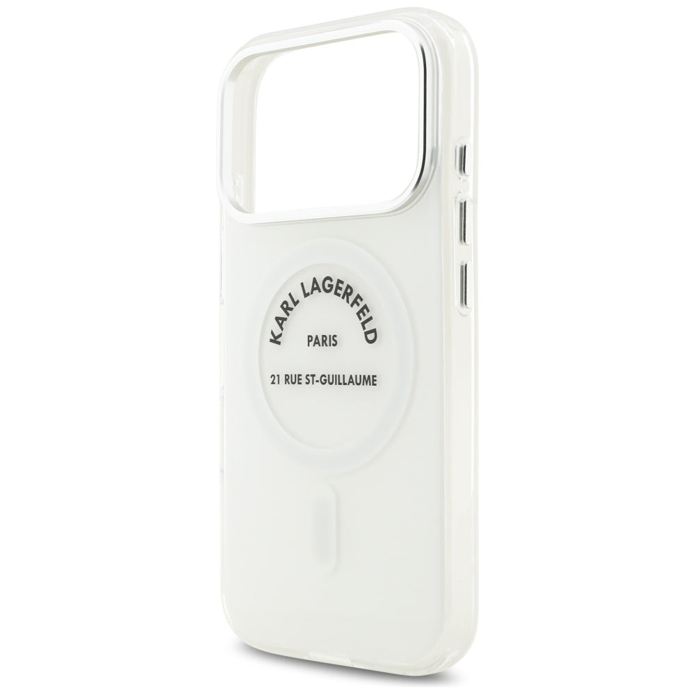 MagSafe-deksel for Apple iPhone 17 Pro, Karl Lagerfeld, IML Logo RSG, Gjennomsiktig