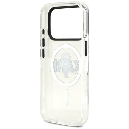 MagSafe-deksel for Apple iPhone 17 Pro, Karl Lagerfeld, IML Sketch Logo Karl, Gjennomsiktig