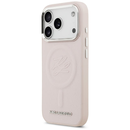 MagSafe-deksel for Apple iPhone 17 Pro, Karl Lagerfeld, Initial & Metal Logo, Rosa