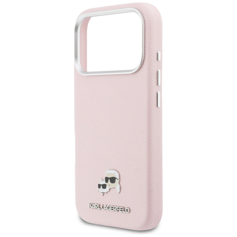 MagSafe deksel for Apple iPhone 17 Pro, Karl Lagerfeld, Karl & Choupette Head's Pin, Rosa