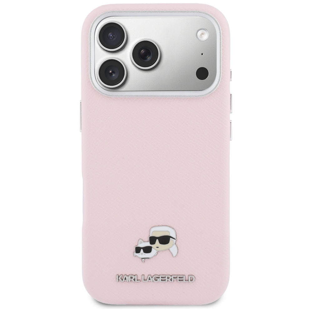 MagSafe deksel for Apple iPhone 17 Pro, Karl Lagerfeld, Karl & Choupette Head's Pin, Rosa