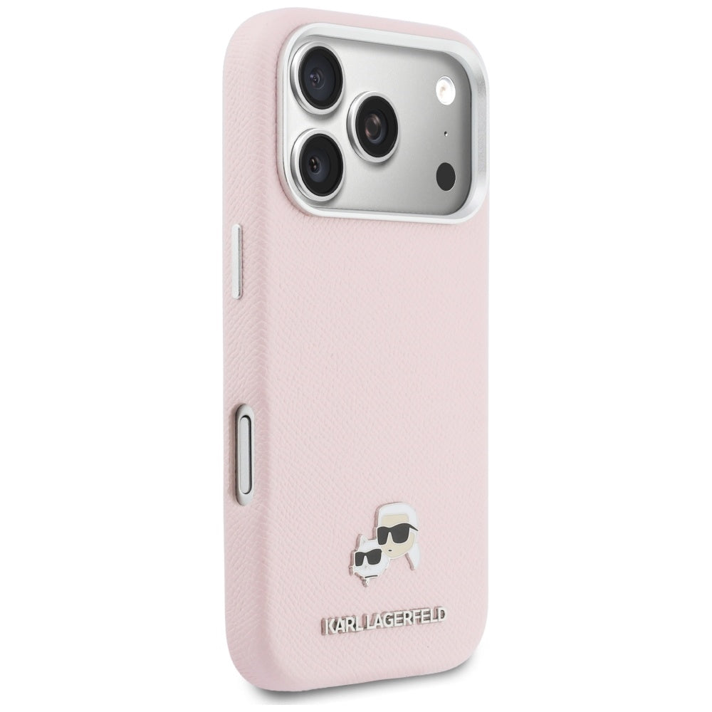 MagSafe deksel for Apple iPhone 17 Pro, Karl Lagerfeld, Karl & Choupette Head's Pin, Rosa