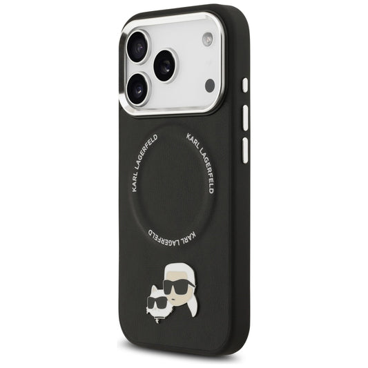 MagSafe-deksel for Apple iPhone 17 Pro, Karl Lagerfeld, Karl & Choupette Pins, Svart
