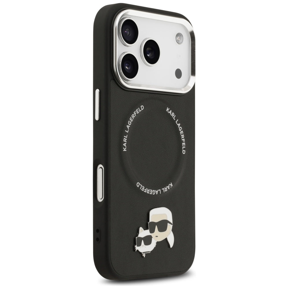 MagSafe-deksel for Apple iPhone 17 Pro, Karl Lagerfeld, Karl & Choupette Pins, Svart