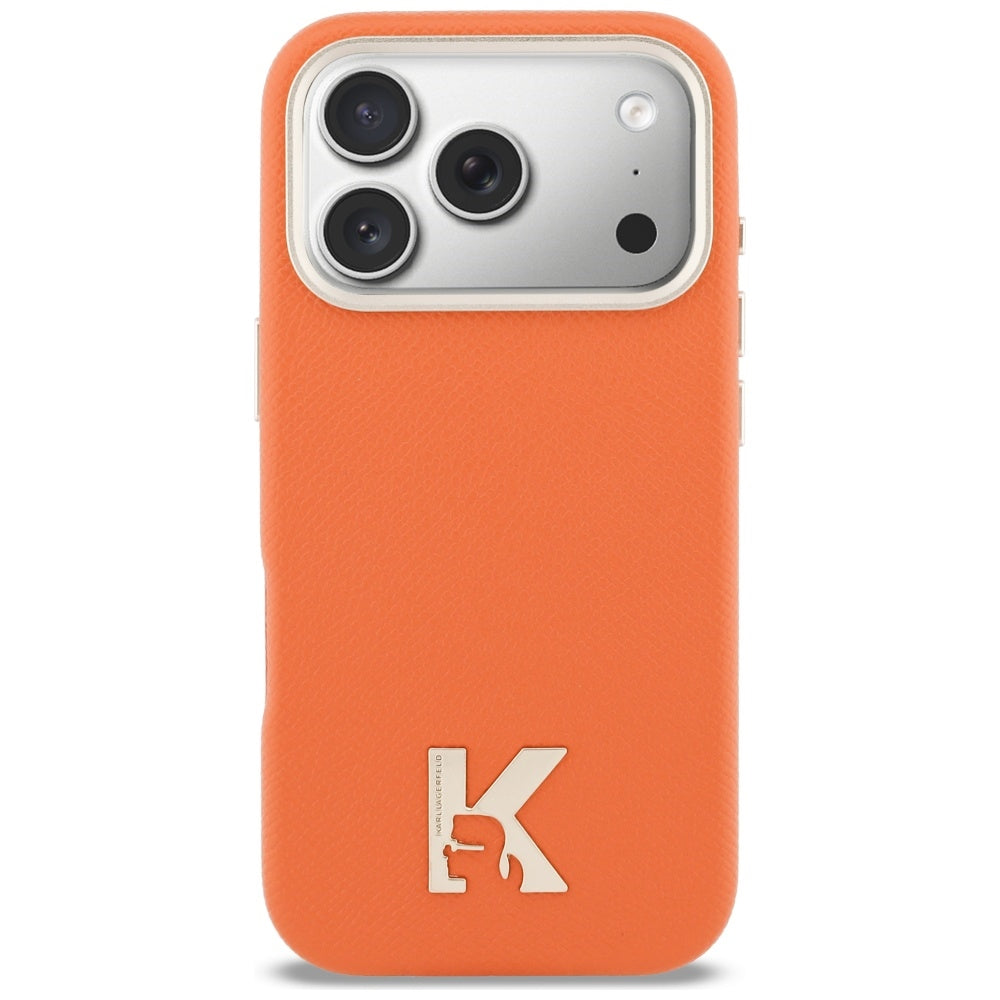 MagSafe-deksel for Apple iPhone 17 Pro, Karl Lagerfeld, Karl Head Logo, Oransje