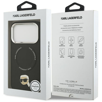 MagSafe-deksel for Apple iPhone 17 Pro, Karl Lagerfeld, Karl Pin, Svart