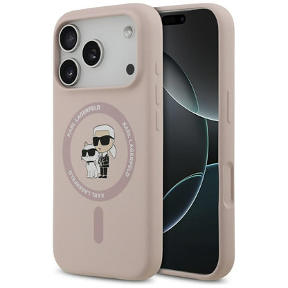 MagSafe-deksel for Apple iPhone 17 Pro, Karl Lagerfeld, Ring Karl & Choupette, Rosa