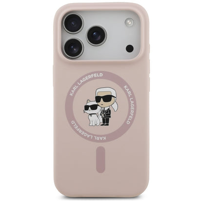 MagSafe-deksel for Apple iPhone 17 Pro, Karl Lagerfeld, Ring Karl & Choupette, Rosa