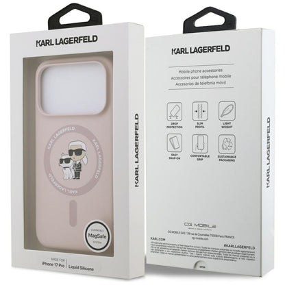 MagSafe-deksel for Apple iPhone 17 Pro, Karl Lagerfeld, Ring Karl & Choupette, Rosa