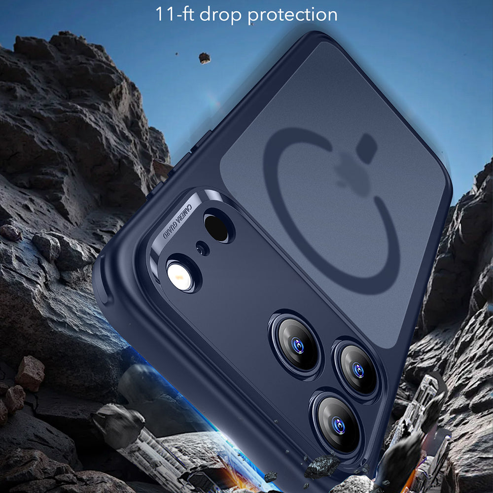 MagSafe-deksel for Apple iPhone 17 Pro Max, ESR, Classic Hybrid, Satinblå