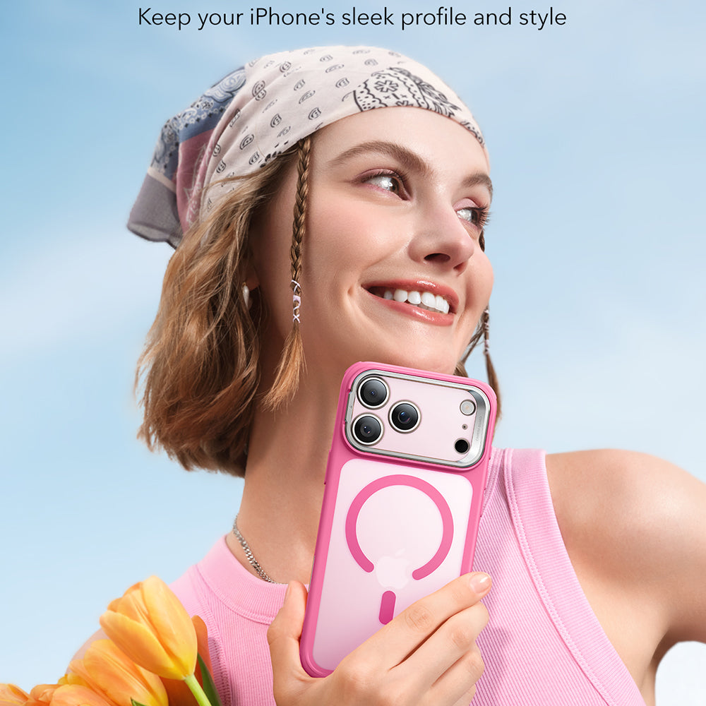 MagSafe-deksel for Apple iPhone 17 Pro Max, ESR, Classic Hybrid Kickstand, Satinrosa