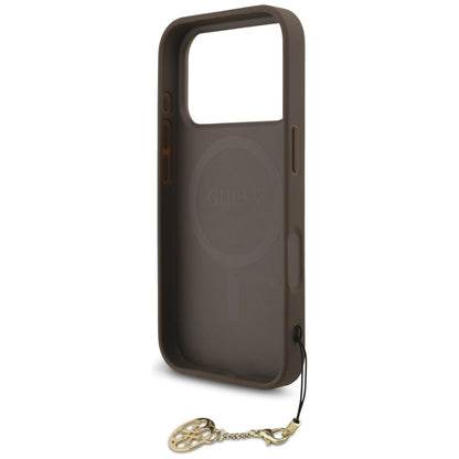 MagSafe-deksel for Apple iPhone 17 Pro Max, Guess, 4G Charm Cradle, Brun