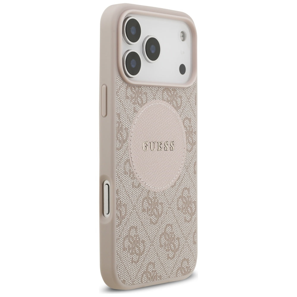 MagSafe deksel for Apple iPhone 17 Pro Max, Guess, 4G Circle Classic Logo, Rosa