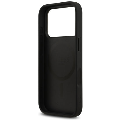 MagSafe-deksel for Apple iPhone 17 Pro Max, Guess, 4G Printed Stripes, Svart