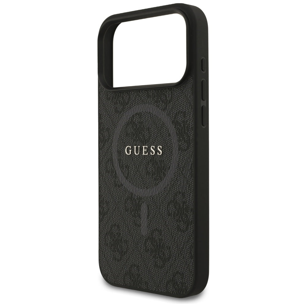 MagSafe deksel for Apple iPhone 17 Pro Max, Guess, 4G Ring Classic Logo, Svart