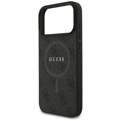 MagSafe deksel for Apple iPhone 17 Pro Max, Guess, 4G Ring Classic Logo, Svart