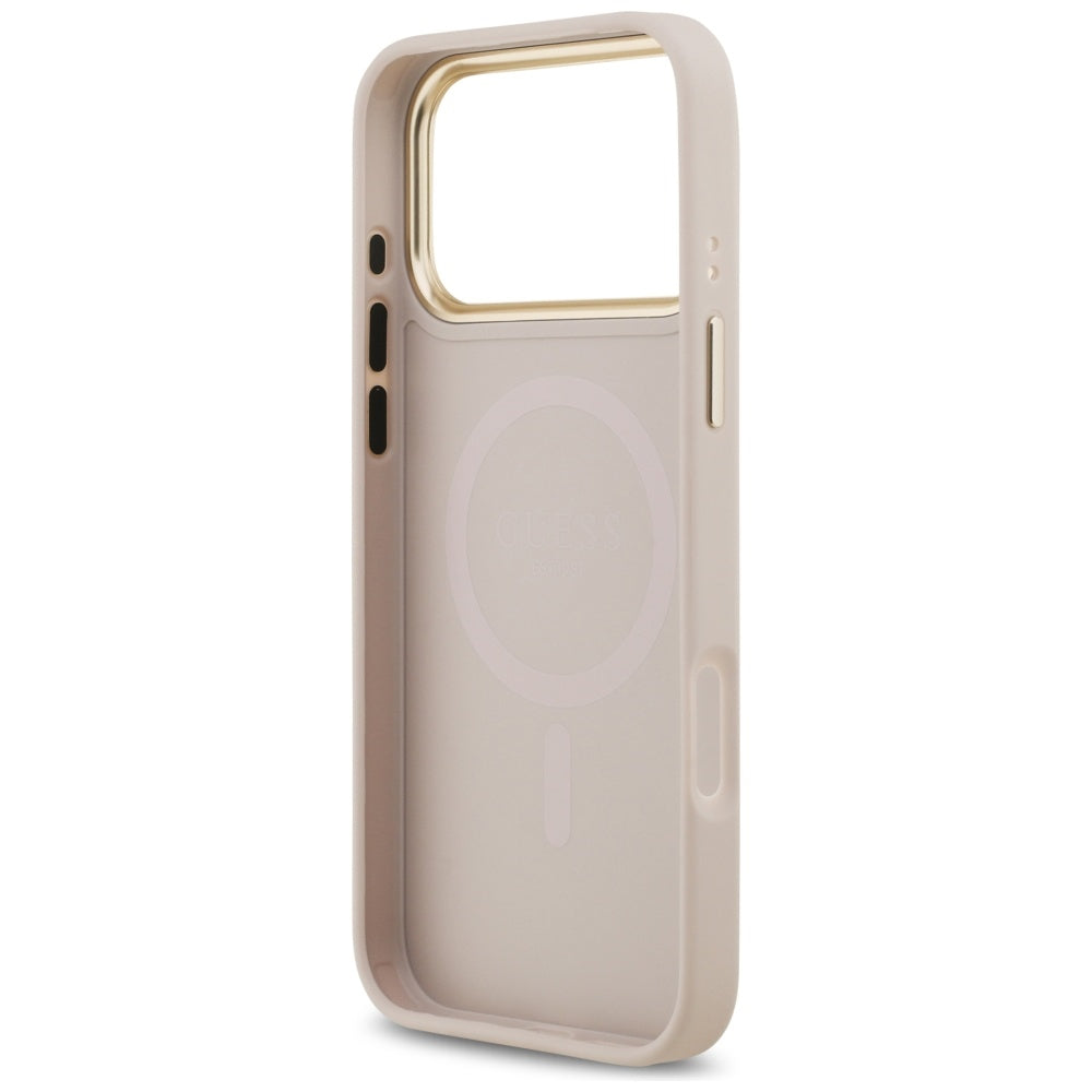 MagSafe-deksel for Apple iPhone 17 Pro Max, Guess, 4G Stripe, Rosa