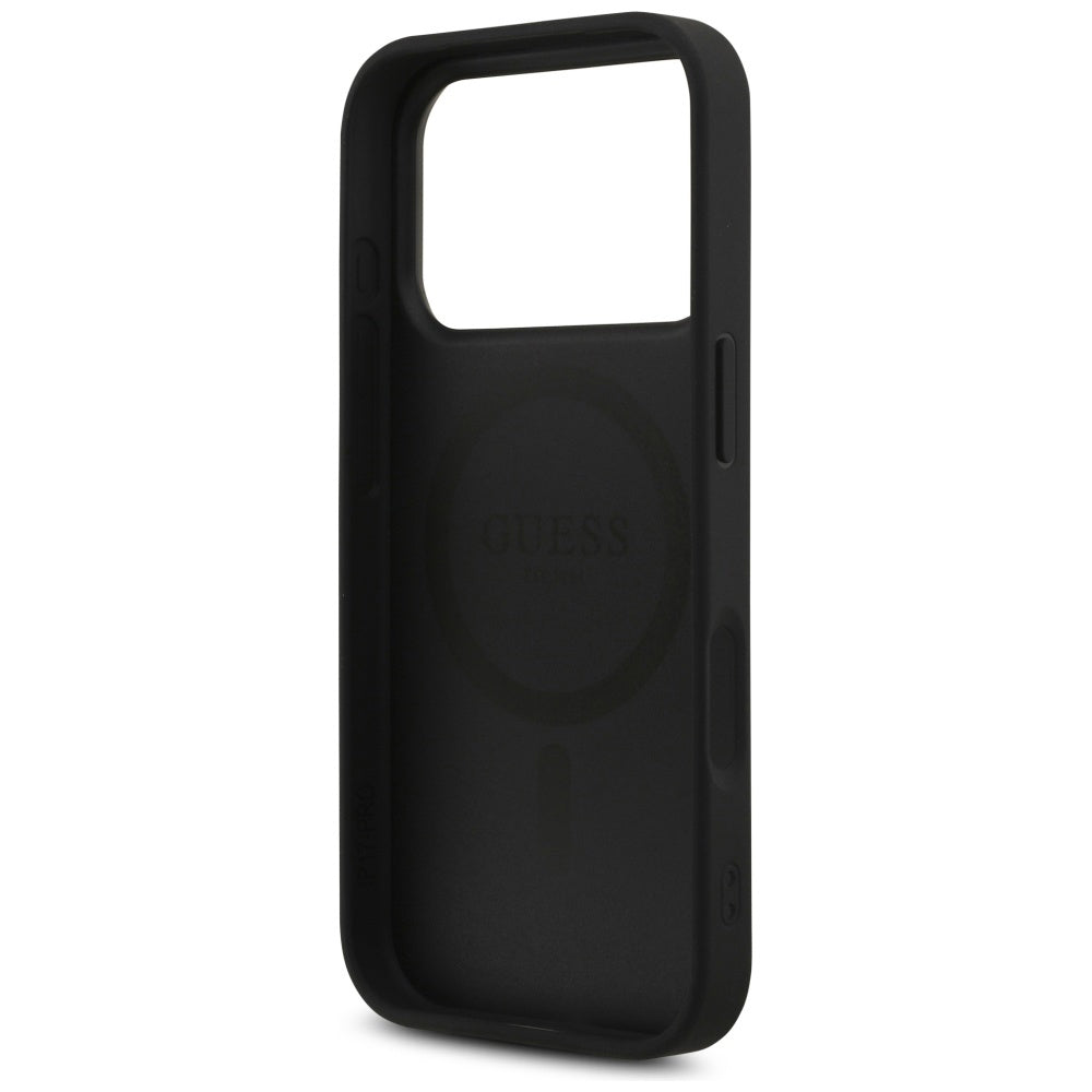 MagSafe-deksel for Apple iPhone 17 Pro Max, Guess, 4G Triangle Strass, Svart