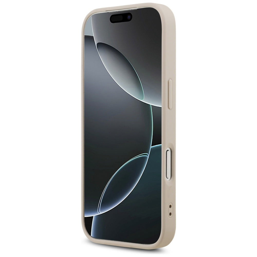 MagSafe-deksel for Apple iPhone 17 Pro Max, Guess, 4G Triangle Strass, Rosa