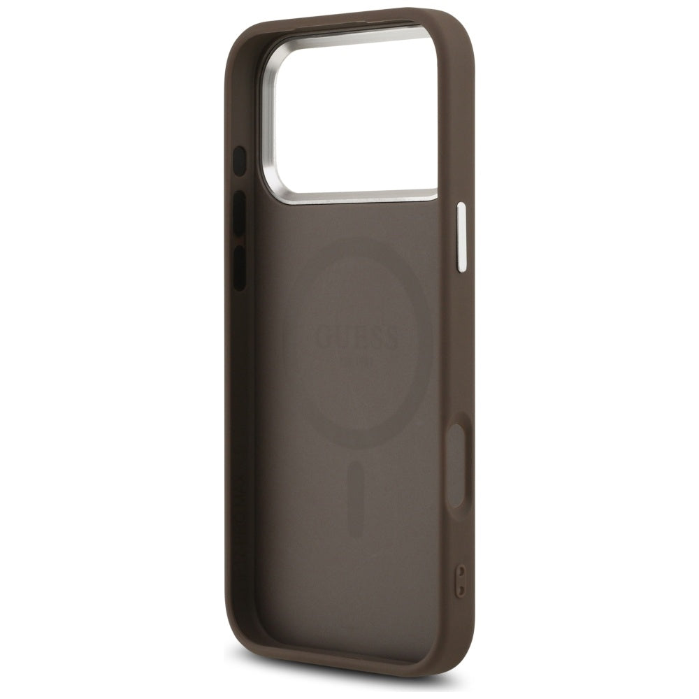 MagSafe-deksel for Apple iPhone 17 Pro Max, Guess, Classic Logo, Brun