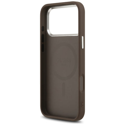 MagSafe-deksel for Apple iPhone 17 Pro Max, Guess, Classic Logo, Brun