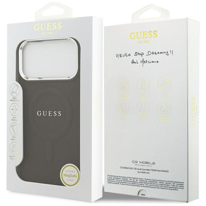 MagSafe-deksel for Apple iPhone 17 Pro Max, Guess, Classic Logo, Brun