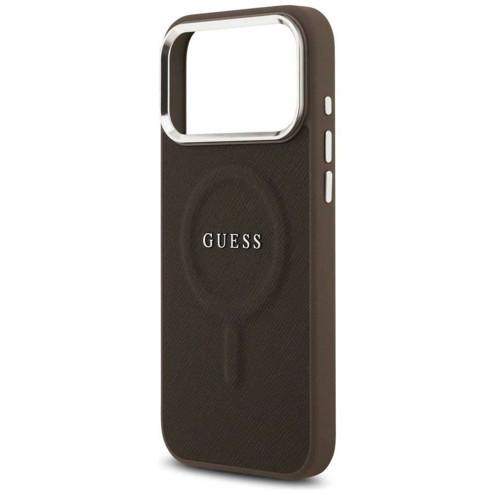 MagSafe-deksel for Apple iPhone 17 Pro Max, Guess, Classic Logo, Brun