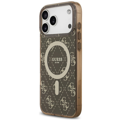 MagSafe-deksel for Apple iPhone 17 Pro Max, Guess, IML 4G Background, Brun