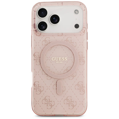 MagSafe-deksel for Apple iPhone 17 Pro Max, Guess, IML 4G Background, Rosa