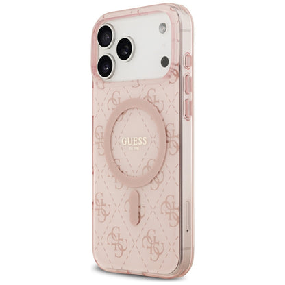 MagSafe-deksel for Apple iPhone 17 Pro Max, Guess, IML 4G Background, Rosa