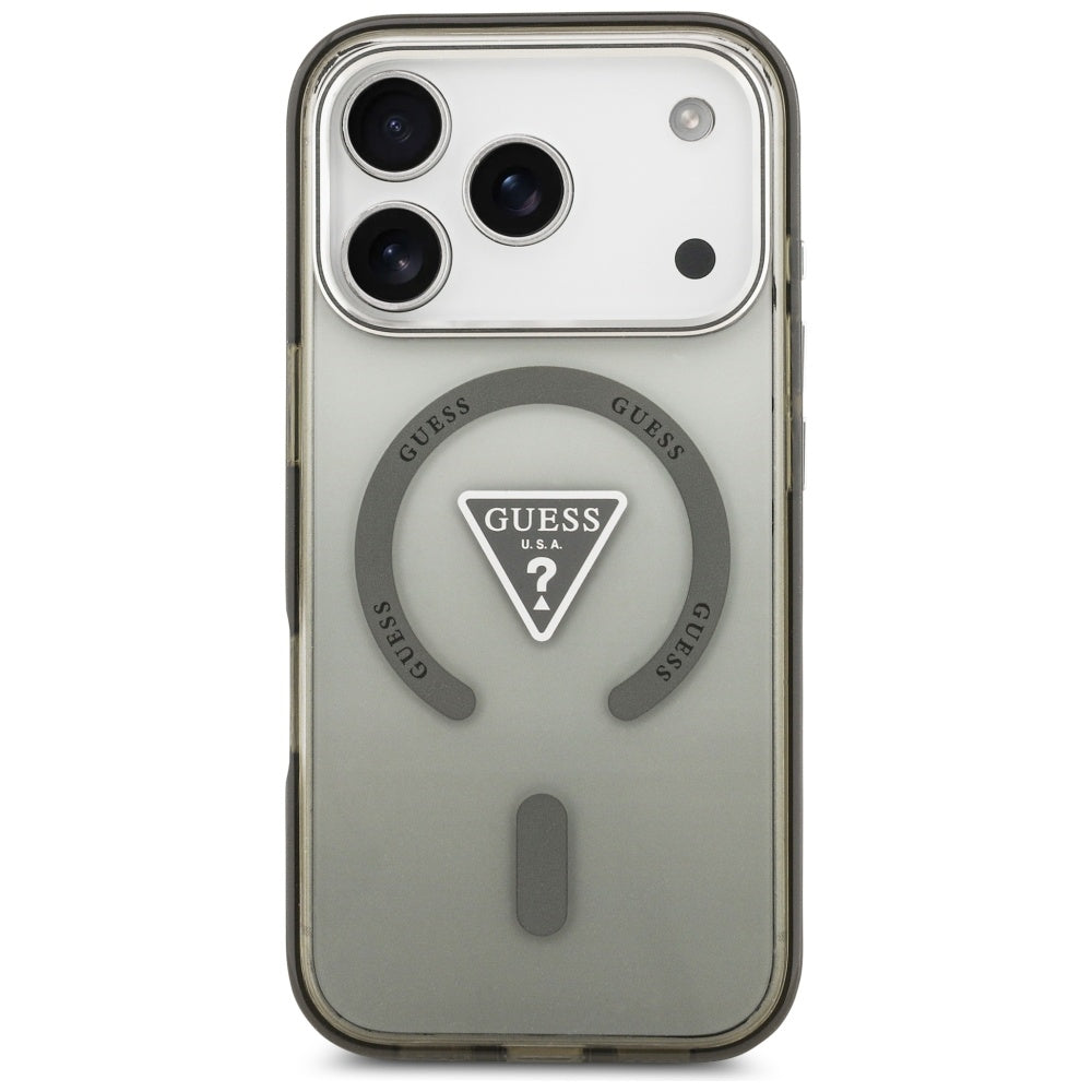MagSafe-deksel for Apple iPhone 17 Pro Max, Guess, IML Gradient Triangle Logo, Kaki