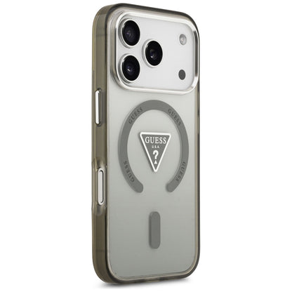 MagSafe-deksel for Apple iPhone 17 Pro Max, Guess, IML Gradient Triangle Logo, Kaki