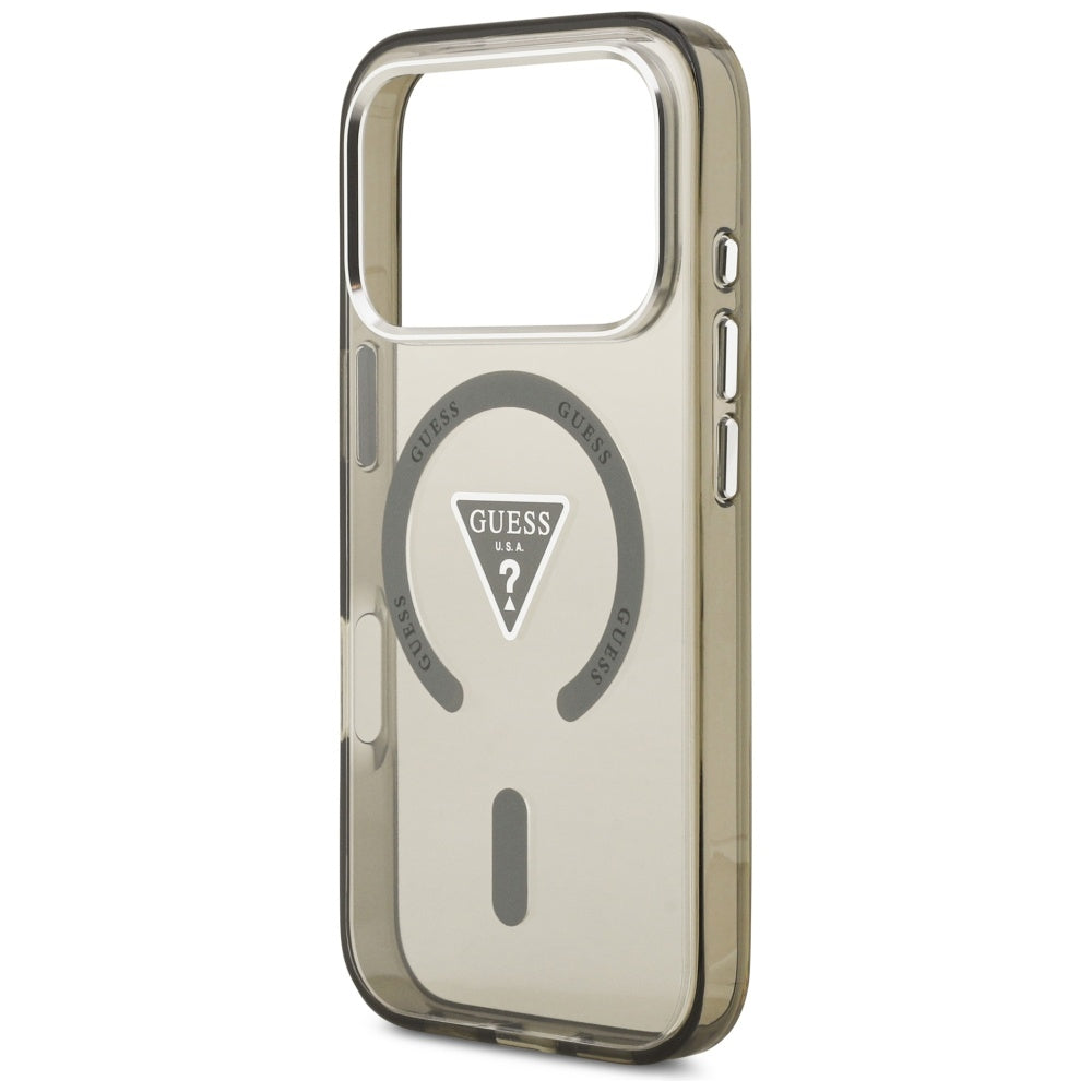 MagSafe-deksel for Apple iPhone 17 Pro Max, Guess, IML Gradient Triangle Logo, Kaki